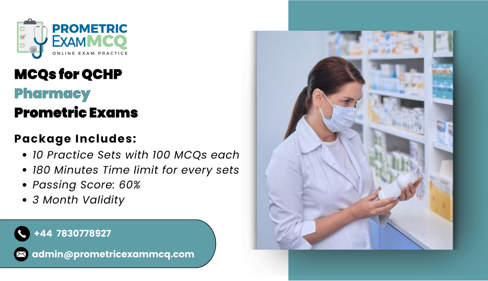 MCQs for QCHP Pharmacy Prometric Exams