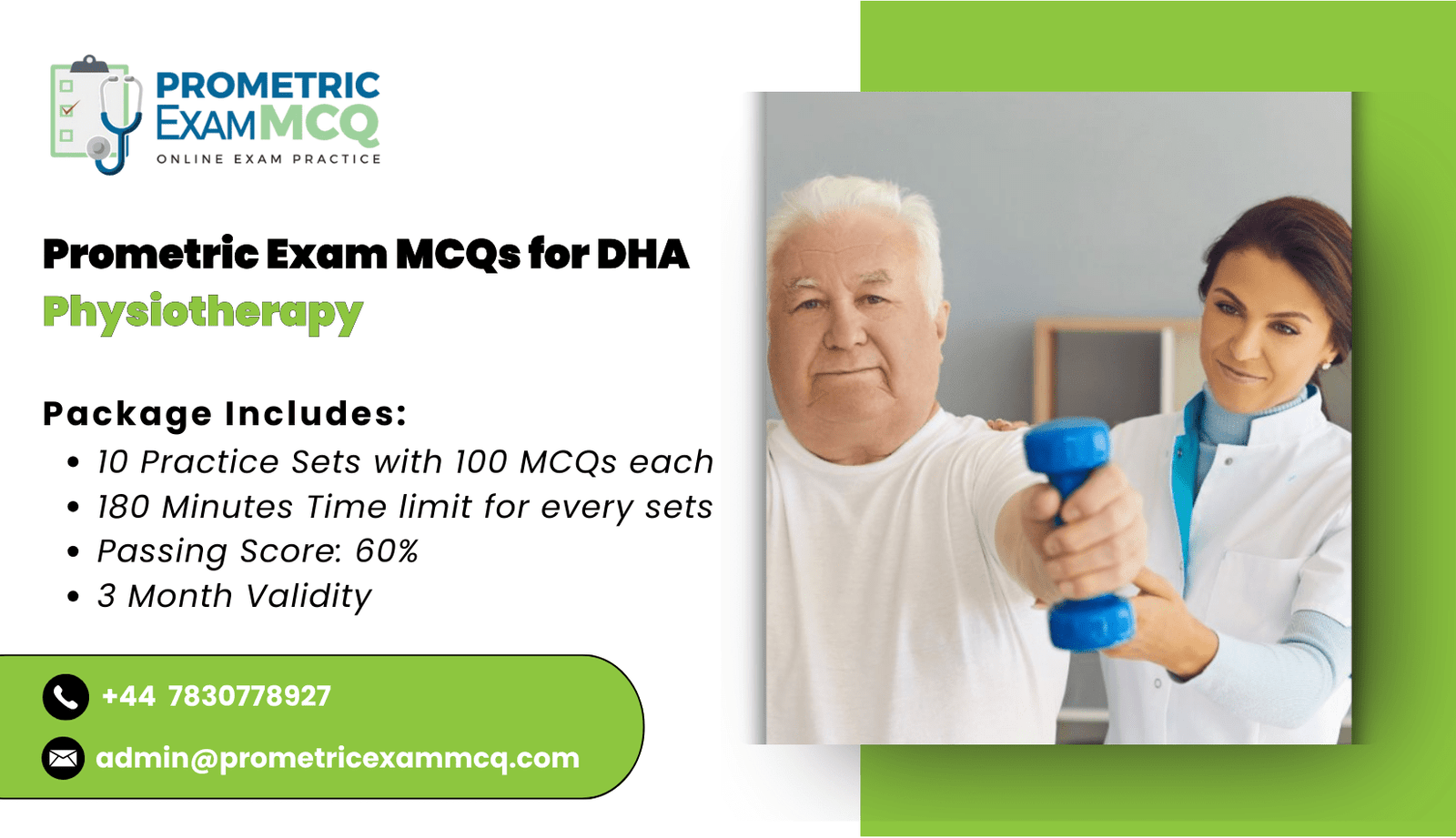 Prometric Exam MCQs for DHA Physiotherapy